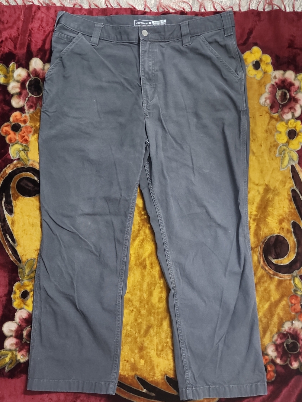 Carhartt Relaxed Fit Pants in Charcoal Gray